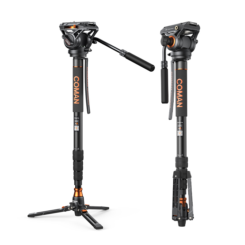 Tripode Monopie Coman DX327AQ6 Cabezal Fluido 173 Cm