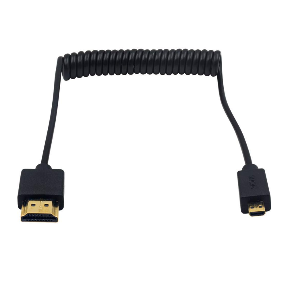 Cable Micro Hdmi A Hdmi 4K 60Hz en espiral 1.2 metros Livegear