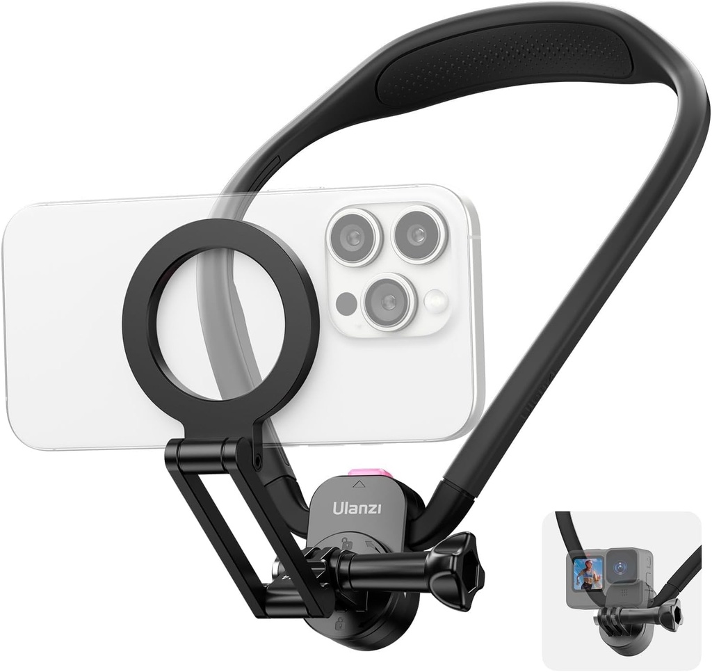 Soporte Magnético de cuello Smartphone Cámara Acción Ulanzi MG14