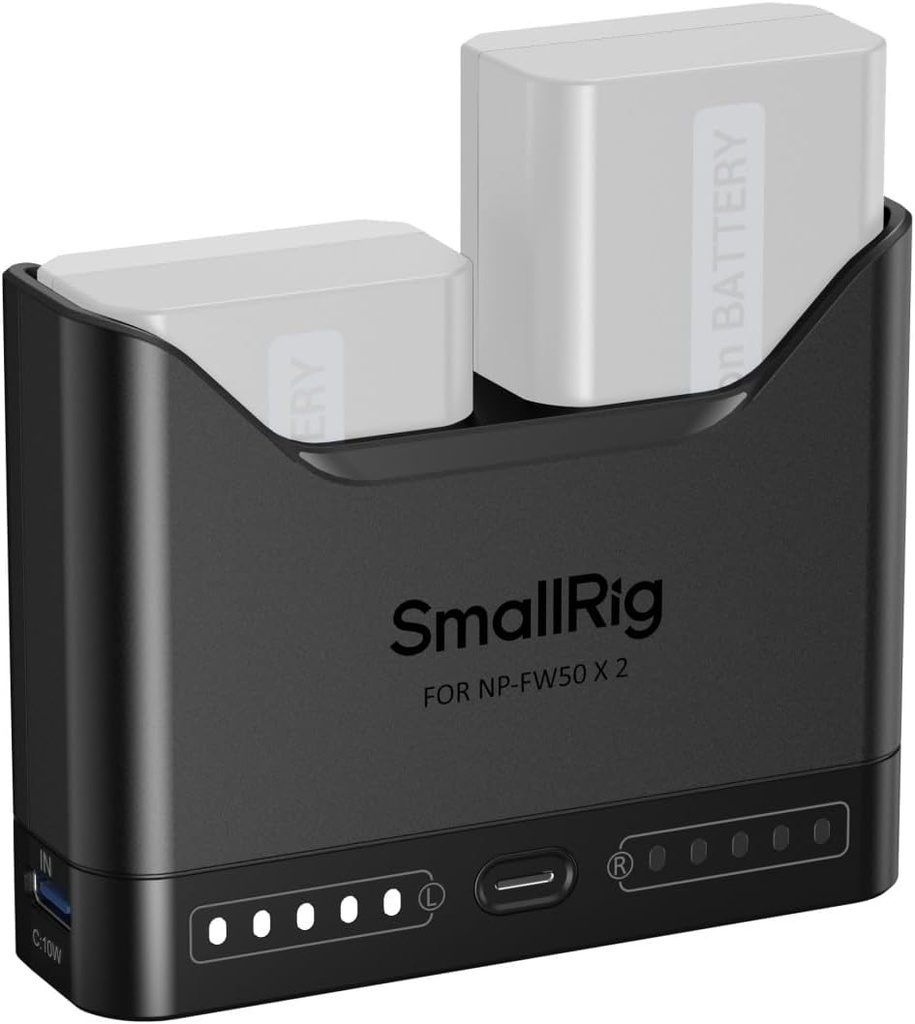 Cargador Rapido SMALLRIG NP-FW50 Carga dual 11W
