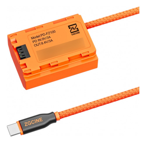 Dummy Battery Usb-c Pd A Sony Fz-100 Zgcine