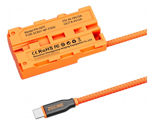Dummy Battery Usb-c Pd A Sony Npf Zgcine
