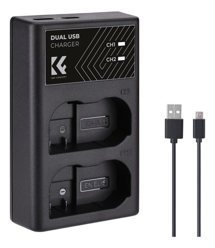 Cargador De Baterias Nikon En-el15 D7000 D750 Z6 Z7 V1