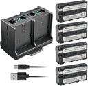 Cargador + 4 Baterias Np-f550 2900 Mah