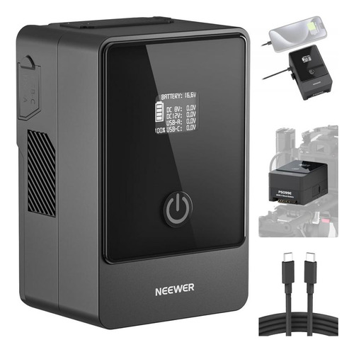 Bateria Vmount Neewer 99wh Ps099e 6700mah 14.8v Pd Usb-c
