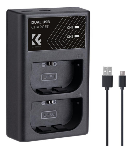 Cargador De Baterias Canon Lp-e6 R5 R6 R 5d 6d 7d 90d 80d