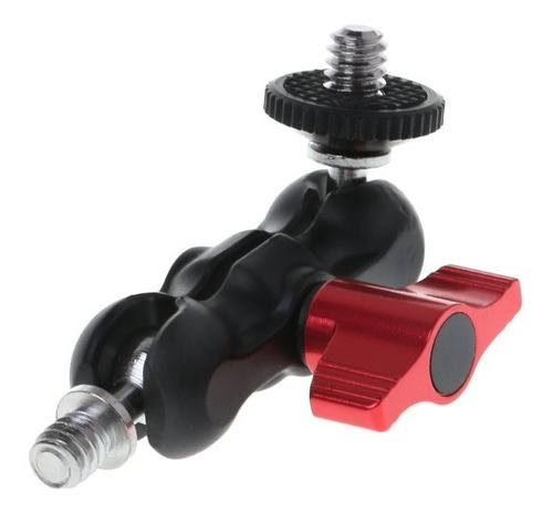Bracket Magic Arm Cabezal Doble Bola Pea Clip Urig Dslr