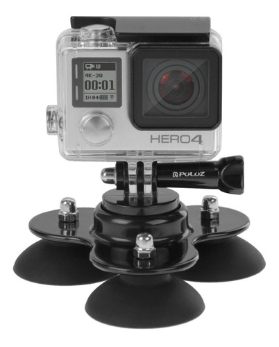 Soporte Ventosa Triangular Camara De Accion Gopro Y Mas