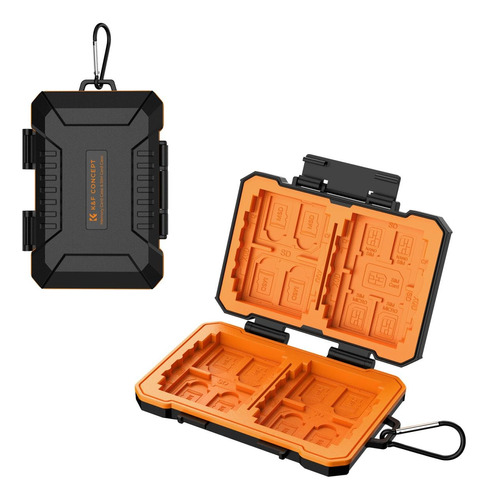 Estuche Memorias K&f Concept 29 Slots Sd Cf Xqds Micro Sd