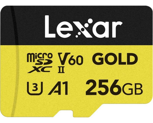 Tarjeta Microsdxc 256gb Lexar Gold U3 V60 A1 Uhs-ii 4k Uhd