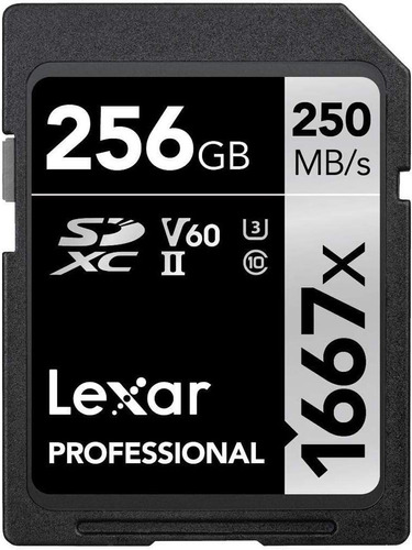 Tarjeta Sd 256 Gb Lexar Professional Sdxc Uhs-ii 1667x V60