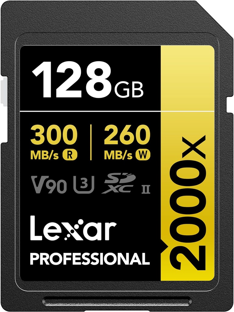Tarjeta Sd 128 Gb Lexar Professional Sdxc Uhs-ii C10 U3 V90 8K