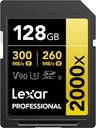 Tarjeta Sd 128 Gb Lexar Professional Sdxc Uhs-ii C10 U3 V90 8K