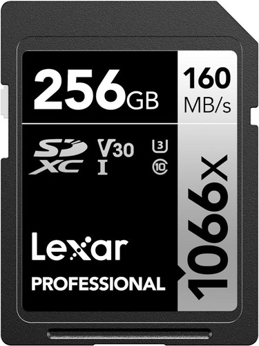 Tarjeta Sd 256 Gb Lexar Professional 1066x Sdxc V30 Uhs-i