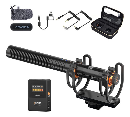 Microfono Shotgun Comica Cvm-vm30 Inalambrico Camaras Y Mas