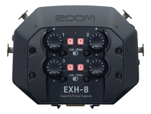 Capsula Zoom Exh-8 Xlr 4 Entradas Xlr Para Zoom H8