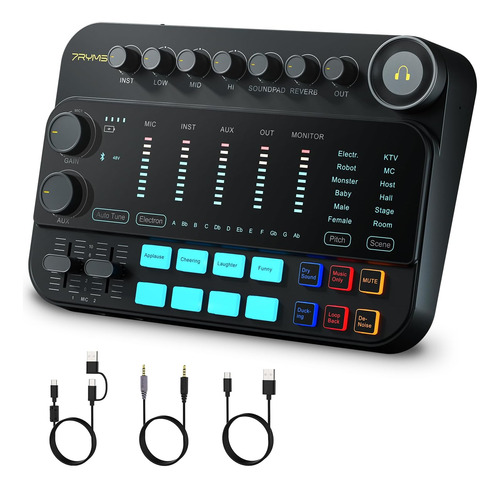 Interfaz De Audio 7ryms 7caster Se2 Android, iPhone, Pc