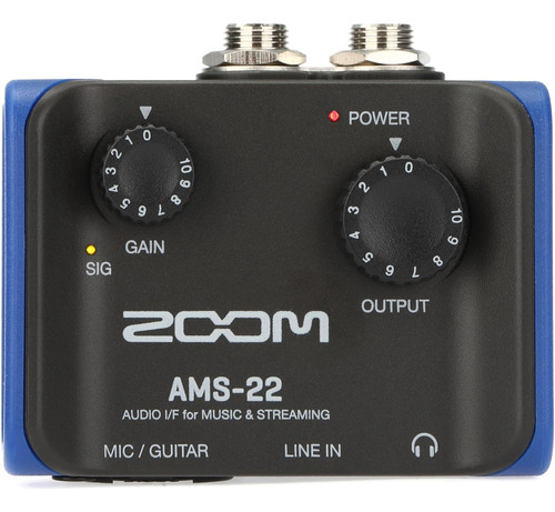 Interfaz De Audio Zoom Ams-22 Musica Streaming 2x2