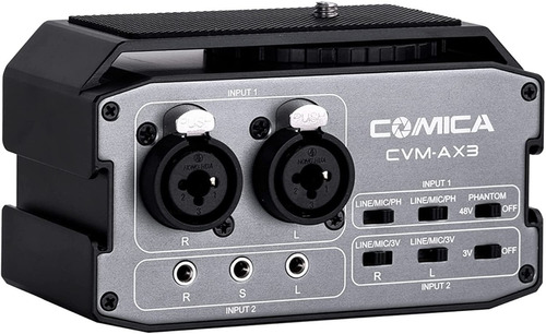 Mezclador De Audio Xlr Comica Para Camaras Cvm-ax3