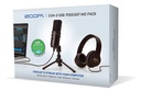 Kit Podcast Microfono Condensador Zoom Zum-2pmp Usb Pc Mac