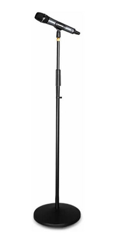 Paral Microfono Base Redonda Metalica Altura 80 A 160 Cm