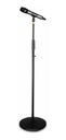 Paral Microfono Base Redonda Metalica Altura 80 A 160 Cm
