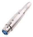 Adaptador Xlr Canon Hembra A Jack 1/4 Mono Hembra