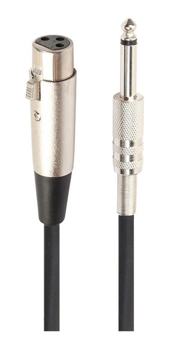 Cable Plug 1/4 Mono A Xlr De 10 Metros Para Microfonos