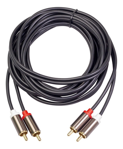 Cable Doble Rca Macho A Rca Macho De 3 Metros