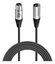 Cable Xlr Macho A Xlr Hembra De 6 Mts Comica Para Microfonos