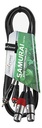Cable Dual Rca Macho A Dual Xlr Hembra 3 Mts Roxtone Samurai
