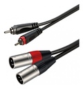 Cable Dual Rca Macho A Dual Xlr Macho 6 Mts Roxtone Samurai