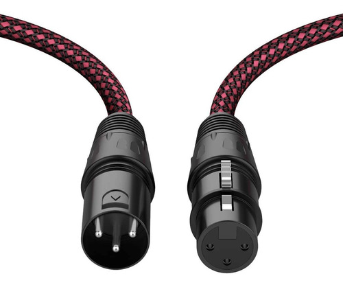 Cable Xlr Macho A Xlr Hembra De 7,6 Mts Para Microfonos