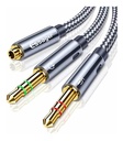 Separador De Audio Trrs A Trs Audifono Y Microfono Essager