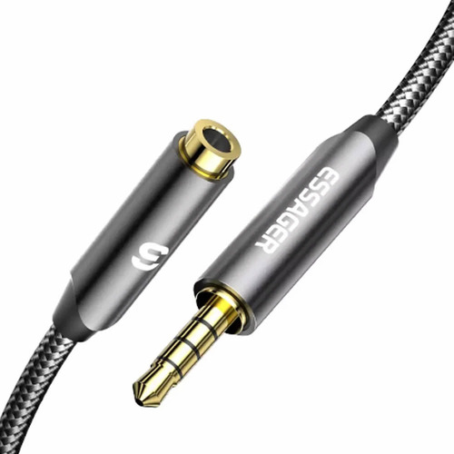Cable Extension Audio 3.5 Mm Trrs Plug Macho A Hembra 5 Mts