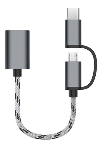 Cable Otg Usb Hembra A Micro Usb Type C Macho