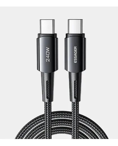 Cable Tipo C  A C Essager 240w Data Carga 2 Metros