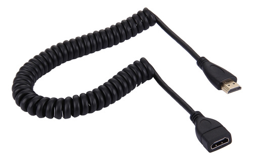Cable Hdmi Macho A Hdmi Hembra Espiral 60 Cm A 1,5 Mts V1.4