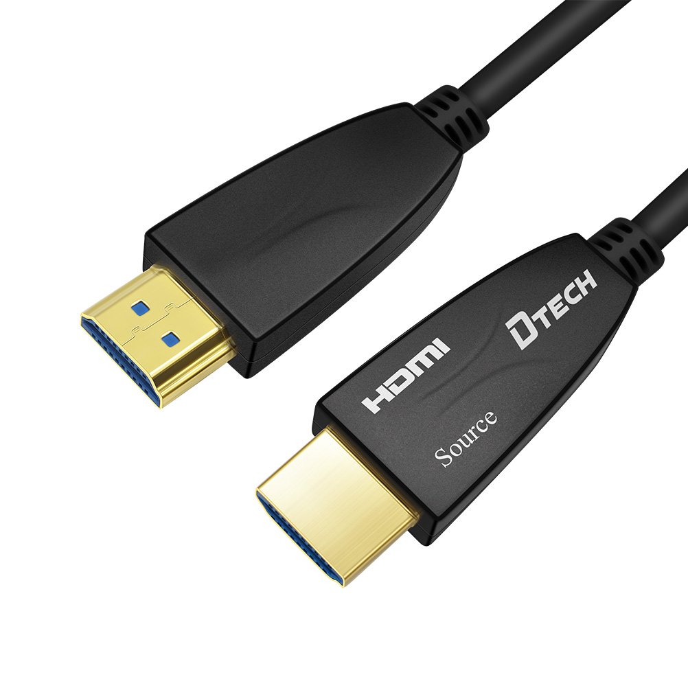 Cable HDMI Fibra Optica 50 Metros 4K HDMI2.0 Dtech