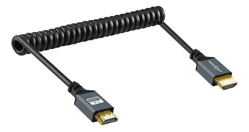 Cable En Espiral Hdmi A Hdmi 4k Extiende Hasta 1,5 Mts