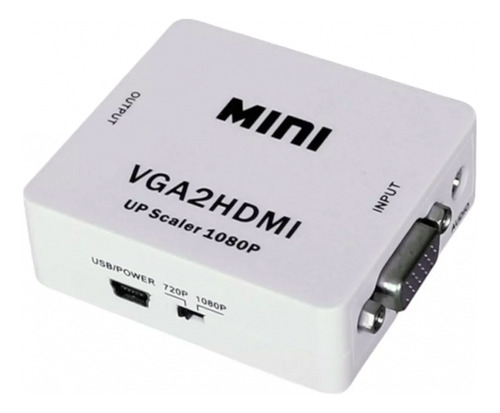 Convertidor Vga A Hdmi Laptop Pc A Tv Video Beam 1080p