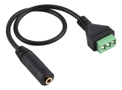 Cable Hembra Jack 3 Pin Trs Terminales Atornillables 30 Cm