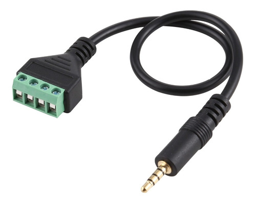 Cable Macho Trrs 3,5 Mm 4 Pin Terminales Atornillables 30 Cm
