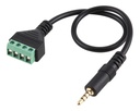 Cable Macho Trrs 3,5 Mm 4 Pin Terminales Atornillables 30 Cm