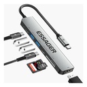 Hub Tipo C 7 En 1 Essager 2 Usb 1 Tipo C Lector Sd Hdmi