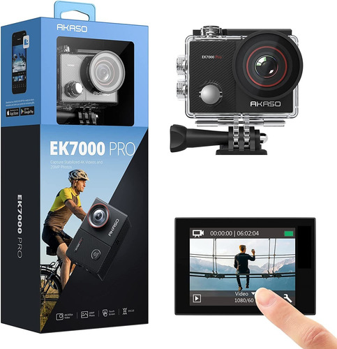 Camara De Acción Akaso Ek7000 Pro 4k Con Pantalla Tactil