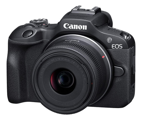 Camara Canon Eos R100 Mirrorless Camera lente 18-45mm