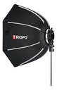 Softbox Octogonal Grid Triopo 90 Cm Flash Speedlite Handgrip