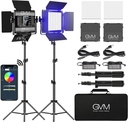 Kit Luz de video Led RGB GVM 800-rgb 40W APP Bluetooth