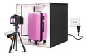 Caja De Luz 80x80 Cm 2 Barra Led 3 Fondo Estudio Fotografico